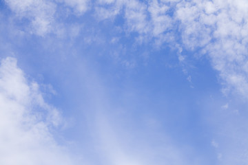 the clouds with blue sky background.
