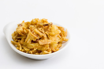 cebolla frita crujiente