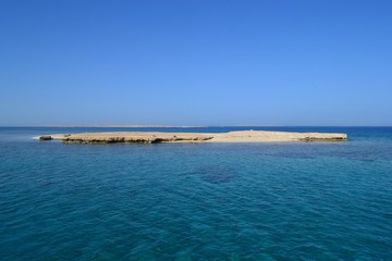 Sandy island in the Red sea. Egypt
