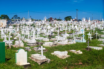 Cemetery in Cayenne, capital of French Guiana.