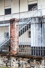 Detail of a prison Camp de la Transportation in St Laurent du Maroni, French Guiana