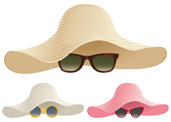 Floppy hat sunglasses