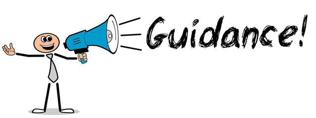 Guidance! / Mann mit Megafon