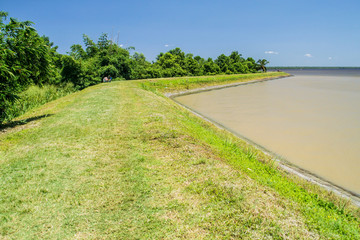 Outer walls of Fort Nieuw Amsterdam in Suriname