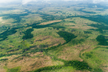 Obraz premium Aerial view of ladscape in Venezuela