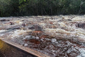 Rapids of a river Churun in National Park Canaima, Venezuela