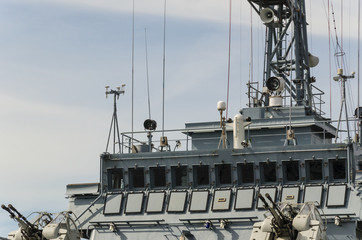 WARSHIP - Command post and defense artillery of the landing ship   © Wojciech Wrzesień