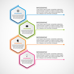 Abstract options infographics template. Infographics for business presentations or information banner. 