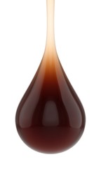 Obraz premium 3D rendering Cola drop isolated on white background