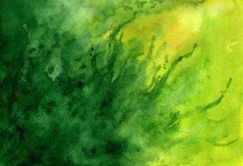 Green grunge in watercolor