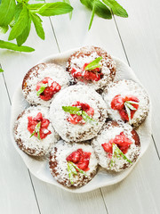 Chocolate strawberry cake