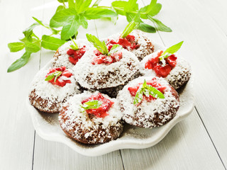 Chocolate strawberry cake