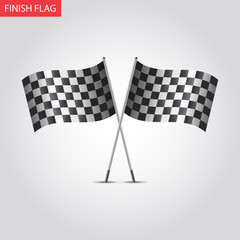 Fototapeta premium Start and finish flags