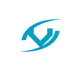 Letter v logo icon design template elements
