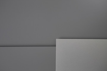 Fototapeta premium Colored paper composition. Office paper. Background office empty