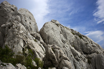 Fototapeta premium Tulove grede, part of Velebit mountain in Croatia, landscape.