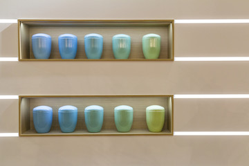 multicolor funeral urn