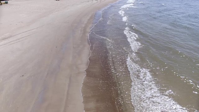 Sandy coast of the Baltic Sea. Palanga. Lithuania