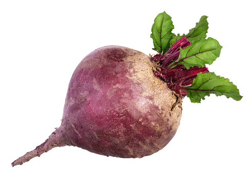 Beetroot With Leaves Isolated