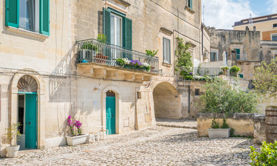 Fototapeta na wymiar Scenic sight in Matera, Basilicata, southern Italy
