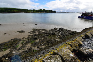 Foynes harbour on the river Shannon in Ireland.
