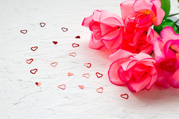 Beautiful romantic composition. for wedding, birthday, St. Valentines Day background