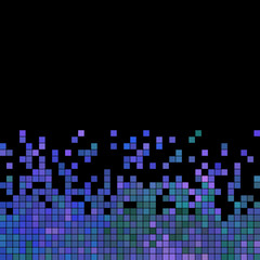 abstract vector square pixel mosaic background