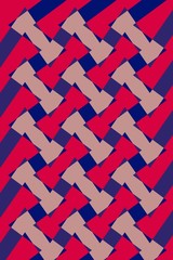 Geometric Design Pattern Interlaced 