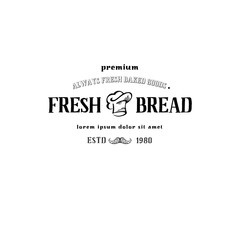 Bakery signboard. Vector typographic colorful design. Badges for your holiday design postcards, posters.