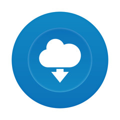 Runder 3D Button - Wolke - Download