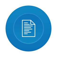 Runder 3D Button - Dokument - Archiv