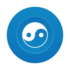 Runder 3D Button - Yingyang