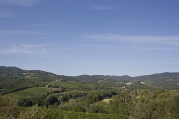 Fototapeta na wymiar Schöne Landschaft in Italien in der Toskana