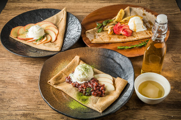 クレープ　フランス料理　French pancake