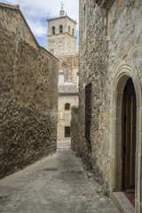 Fototapeta na wymiar Torre Nueva of Church of Santa Maria la Mayor, Trujillo, Spain