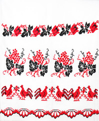 Ukrainian folk embroidery, handmade