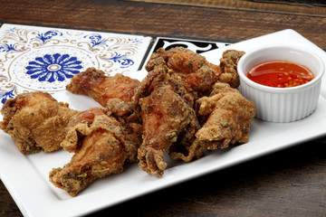 pieces of fried chicken