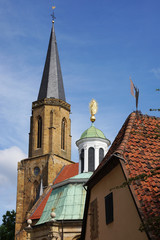 Fototapeta na wymiar Wallfahrtskapelle St. Marien und Kirche St. Clemens in Telgte, Nordrhein-Westfalen