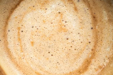 Türaufkleber Close up image of hot coffee in white muck © Farknot Architect