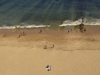 Albufeira beach in Algarve region in south Portugal
