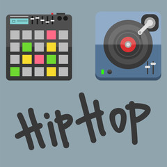 Acoustic musical speaker audio equipment technology loudspeaker tool stereo vector illustration.