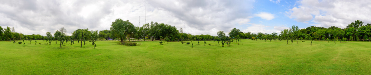 Panorama of public park