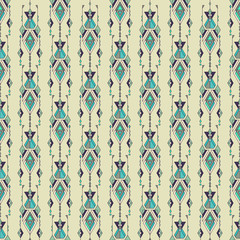 Tribal vintage ethnic seamless pattern. Aztec, mexican, navajo, african motif.