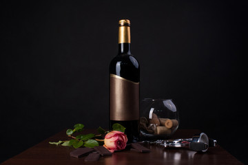 Red wine and chocolate