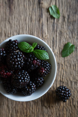 Fresh blackberries