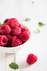 Fresh raspberries