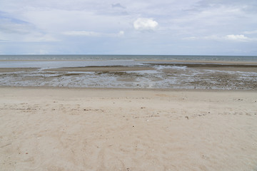 beach ocean relax sand summer sunlight cloud beauty