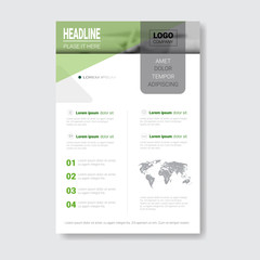 Obraz premium Template Design Brochure, Annual Report, Magazine, Poster, Corporate Presentation, Portfolio, Flyer With Copy Space Vector Illustration