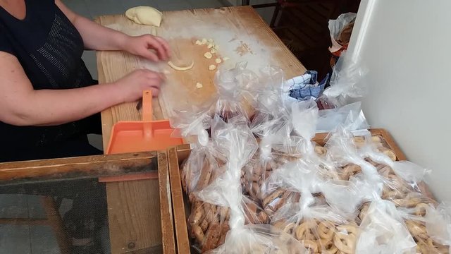 Pasta fatta in casa. Orecchiette alla barese. 