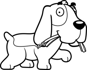 Cartoon Basset Hound Leash